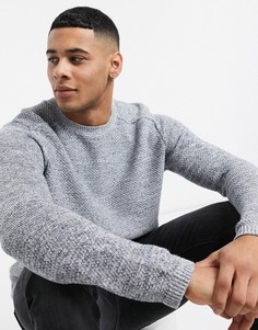 Вязаный джемпер из 100% хлопка Only & Sons-Синий