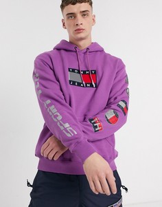 Худи фиолетового цвета Tommy Jeans-Фиолетовый