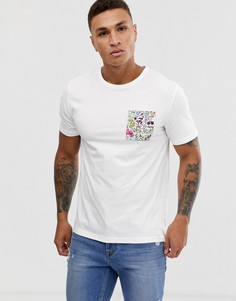 Футболка с карманом Only & Sons-Белый