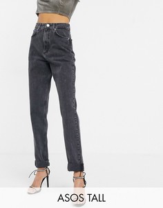 Черные джинсы в винтажном стиле с завышенной талией ASOS DESIGN Tall-Черный