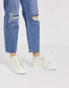 Светлые высокие кроссовки adidas Originals Nizza-Белый