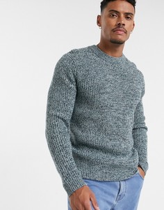 Голубой трикотажный джемпер Topman-Синий