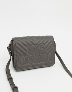 Стеганая сумка через плечо Love Moschino-Бежевый