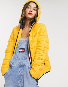 Стеганая дутая куртка Tommy Jeans-Желтый