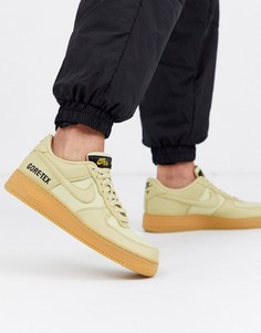 Кроссовки песочного цвета Nike Air Force 1 07 Gore-Tex CK2630-700-Светло-бежевый