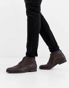 Коричневые дезерты из искусственной кожи Jack & Jones-Коричневый