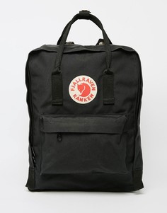 Черный рюкзак Fjallraven Kanken - 16 л