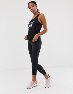 Черные укороченные леггинсы Nike Training one-Черный