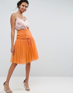 Юбка из тюля для выпускного ASOS DESIGN-Оранжевый