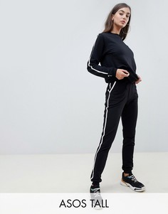 Спортивный костюм со свитшотом и джоггерами ASOS DESIGN Tall-Черный