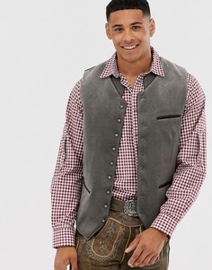 Бархатная майка с принтом Stockerpoint Oktoberfest-Серый