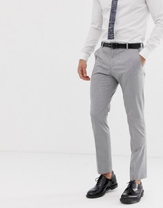Светло-серые узкие брюки Selected Homme-Серый