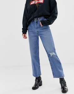 Прямые джинсы до щиколотки Levis Ribcage-Синий Levis®