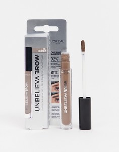 Стойкий гель для бровей LOreal Paris Unbelievabrow-Коричневый Loreal