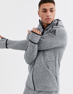 Худи серого цвета adidas - athletics ZNE-Серый
