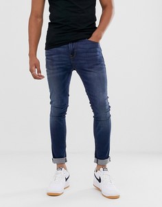 Темные джинсы скинни ASOS DESIGN-Синий