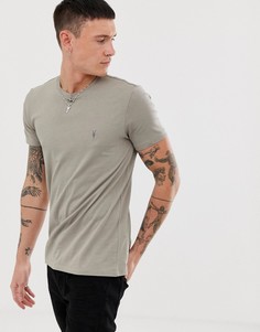 Серая футболка с логотипом AllSaints-Серый