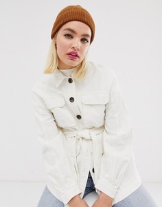 Шапка-бини табачного цвета из переработанного полиэстера ASOS DESIGN-Коричневый