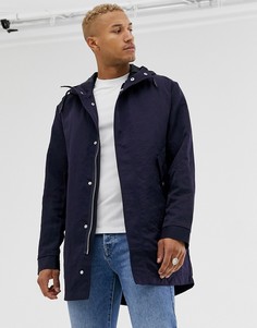 Темно-синяя парка со съемной подкладкой-жилетом ASOS DESIGN-Темно-синий