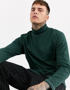 Зеленая свободная водолазка ASOS DESIGN-Зеленый