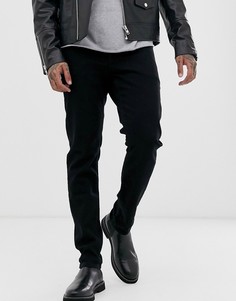 Черные узкие джинсы стретч ASOS DESIGN-Черный