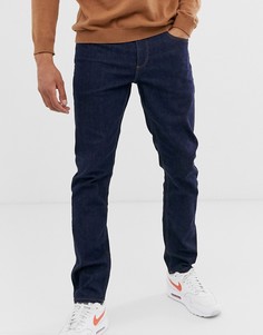Узкие джинсы стретч цвета индиго ASOS DESIGN-Синий