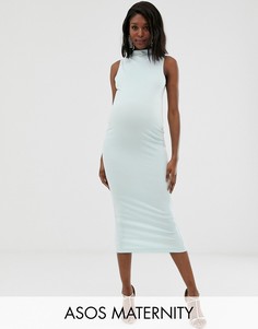 Платье миди ASOS Maternity-Синий