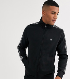 Черный свитшот на молнии с логотипом Calvin Klein эксклюзивно для ASOS