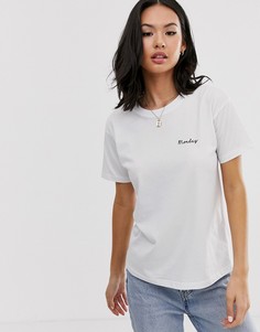 Футболка с принтом дней недели ASOS DESIGN-Белый