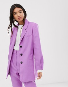 Лавандовый oversized-пиджак ASOS DESIGN-Фиолетовый
