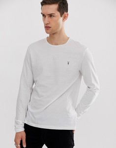 Белый лонгслив с логотипом AllSaints