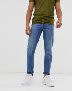 Синие выбеленные джинсы в винтажном стиле Topman-Синий