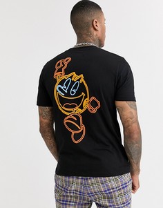 Свободная футболка с принтом \"Pac-Man\" ASOS DESIGN-Черный