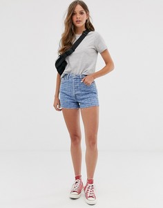 Джинсовые шорты со сплошным принтом логотипа Levis Ribcage-Синий Levis®