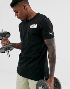 Черная спортивная футболка Puma-Черный