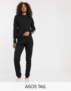 Спортивный костюм со свитшотом и джоггерами ASOS DESIGN Tall-Черный