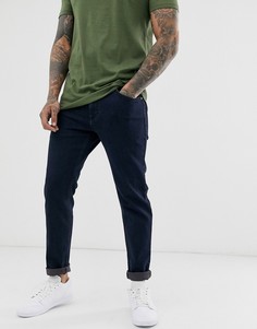 Суженные книзу джинсы стретч цвета индиго ASOS DESIGN-Синий