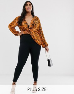 Черные леггинсы River Island Plus-Черный