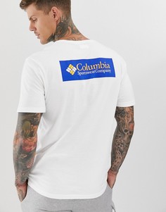 Бело-синяя футболка Columbia North Cascades-Белый