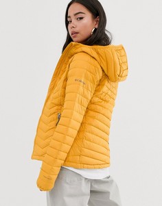 Желтая куртка с капюшоном Columbia Powder Lite-Желтый