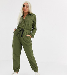Трикотажный комбинезон ASOS DESIGN Petite-Зеленый