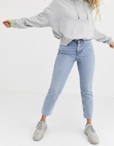Светлые джинсы прямого кроя River Island-Синий