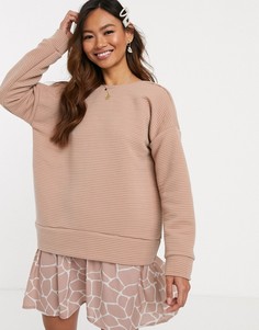 Трикотажное платье 2 в 1 с принтом ASOS DESIGN-Розовый