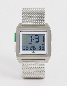 Часы серебристого цвета с сетчатым браслетом adidas M1 Process-Серебряный