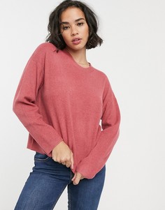Свободный джемпер в рубчик Bershka-Розовый