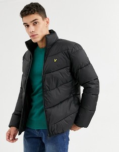 Дутая куртка с воротом-трубой Lyle & Scott-Черный