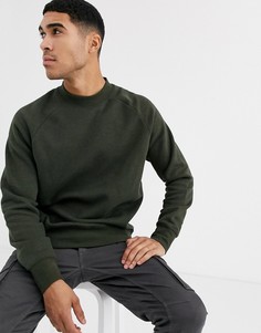 Свитшот цвета хаки Topman-Зеленый