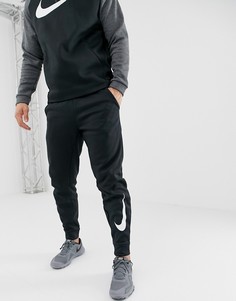 Черные суженные книзу джоггеры с галочкой Nike Training Therma-Черный