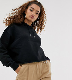 Свободный худи черного цвета ASOS DESIGN Petite-Черный