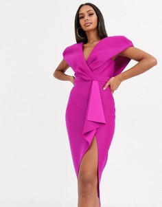 Платье-футляр с короткими рукавами ASOS DESIGN-Синий